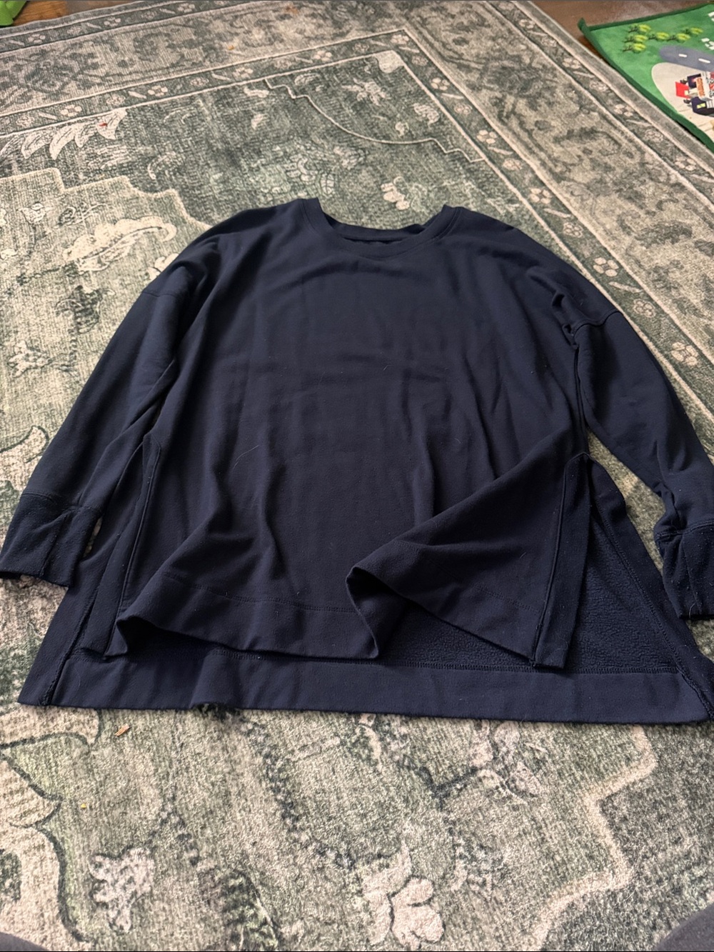 Xersion Navy Crewneck Long Sleeve Shirt
